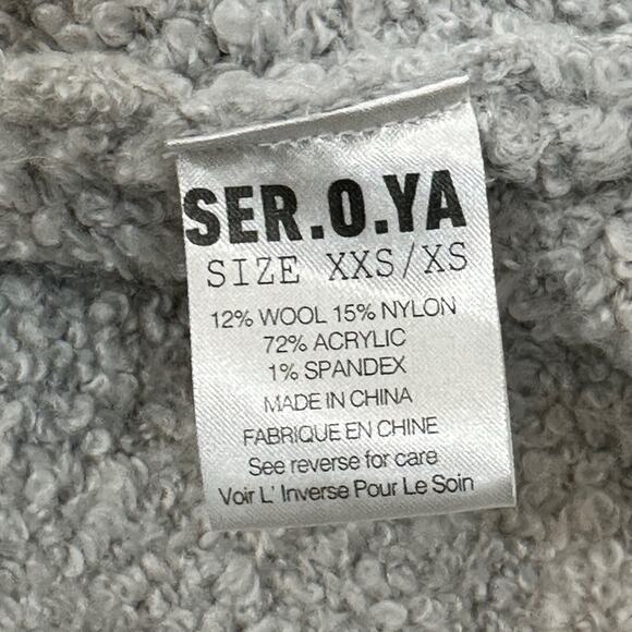 SER.O.YA Frost Poncho SZ XS Silver $348 - Picture 13 of 14